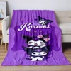 Japanese Sanrio Kuromi Blankets Soft Plush Blanket,Flannel Blankets Throw Break Blanket for Living Room Bedroom Bed Sofa Picnic 1