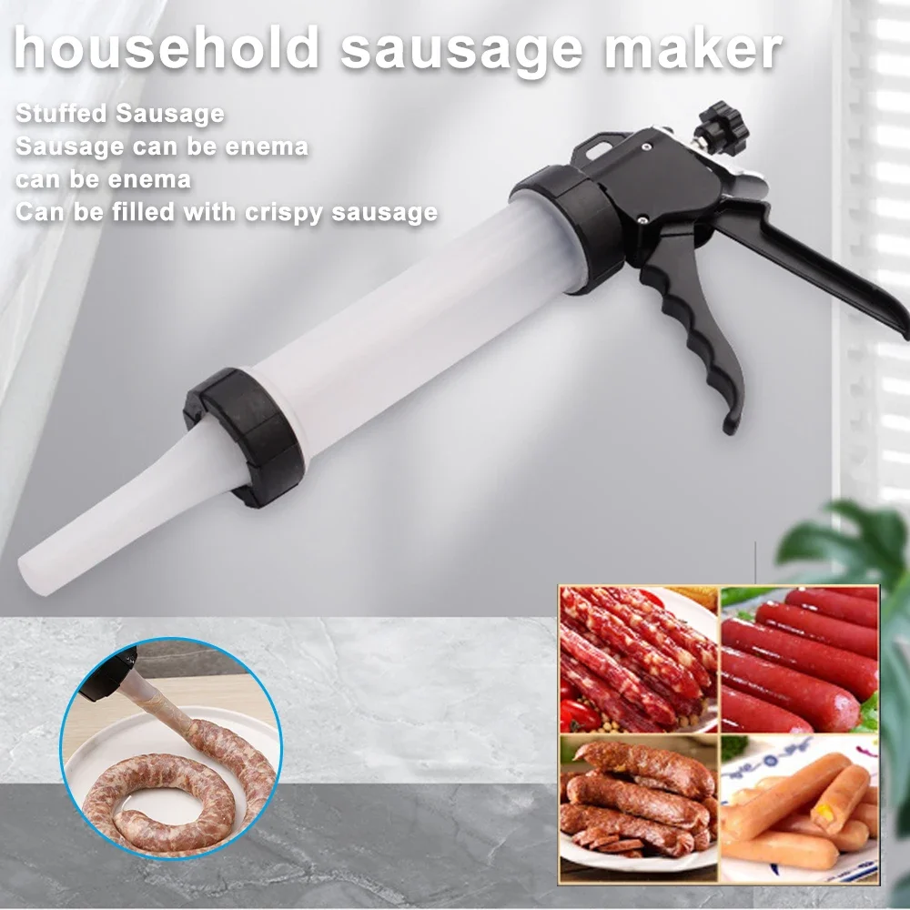 Manual Sausage Stuffing Machine Homemade Sausage Stuffer Syringe Stuffer Gadgets Manual Meat Injector Tools