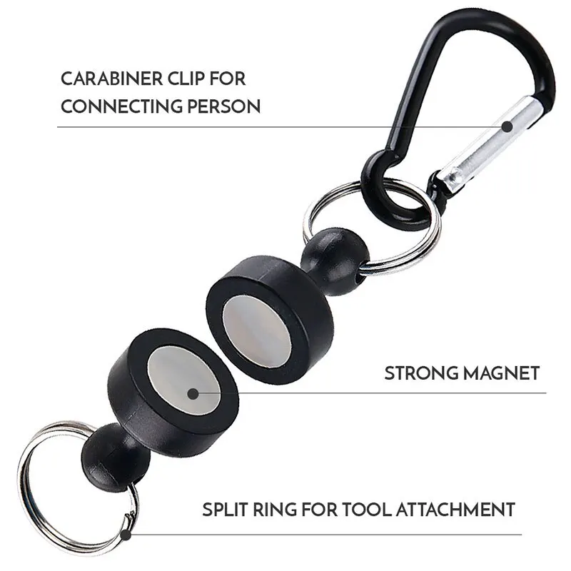 Fishing Magnetic Buckle Wireless Key Anti Loss Metal Magnetic Multi Purpose Outdoor Mountaineering Buckle Small Accessory