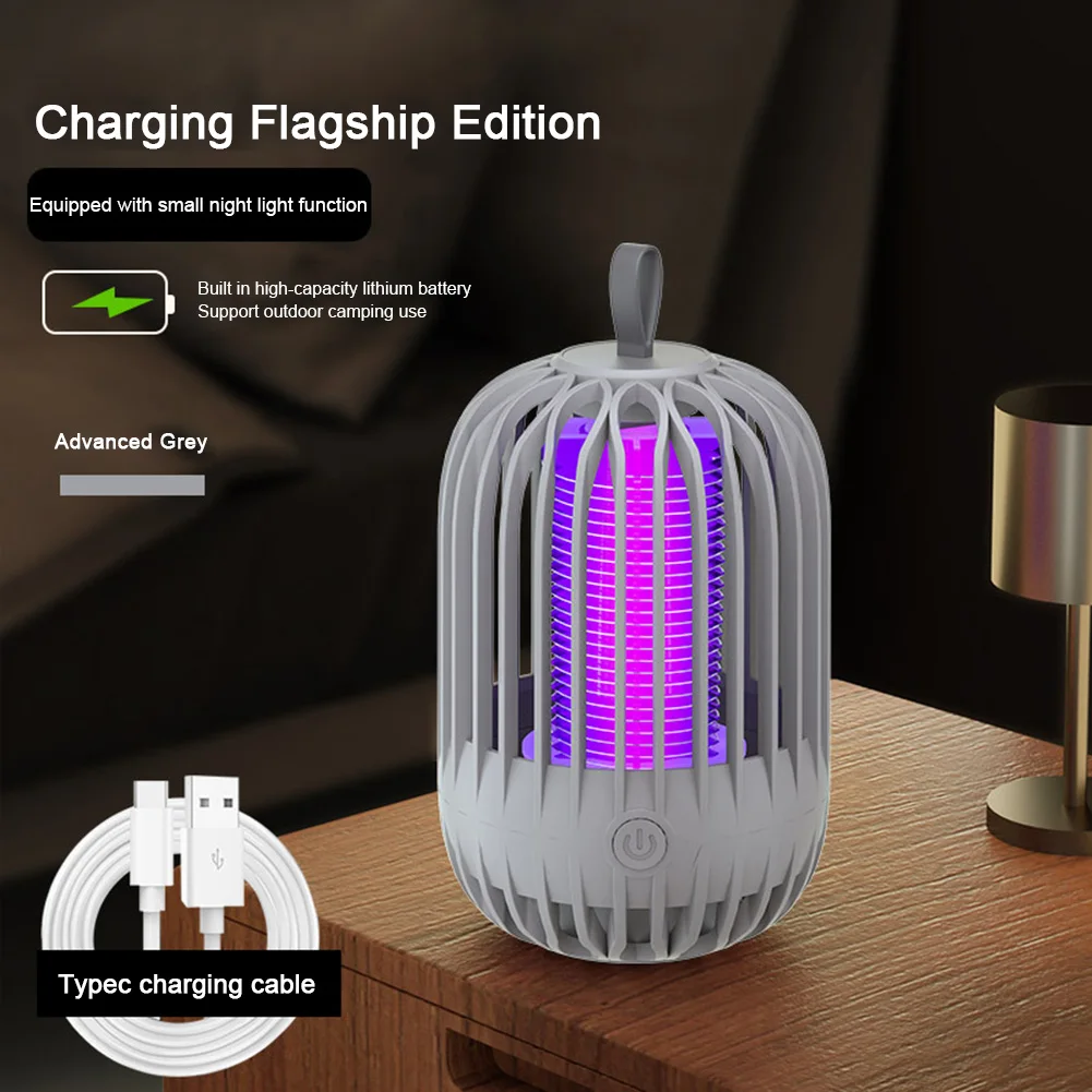 Electronic LED Mosquito Killer Lamp Mosquito Zapper Night Light Electric Fly Bug Zapper Insect Trap for Indoor Outdoor Use