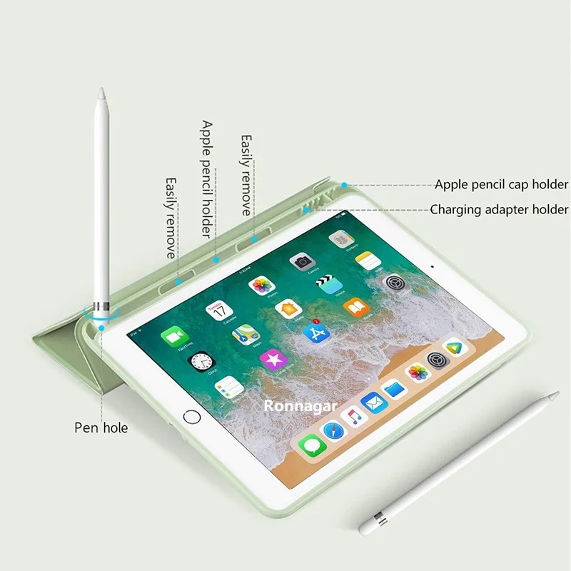 Capa para Tablet com Slot para Lápis para Ipad Capa para Ipad Air Air 9.7 2023 2023 Air 2023 10.9 5th 6th 102 - Imagem 6