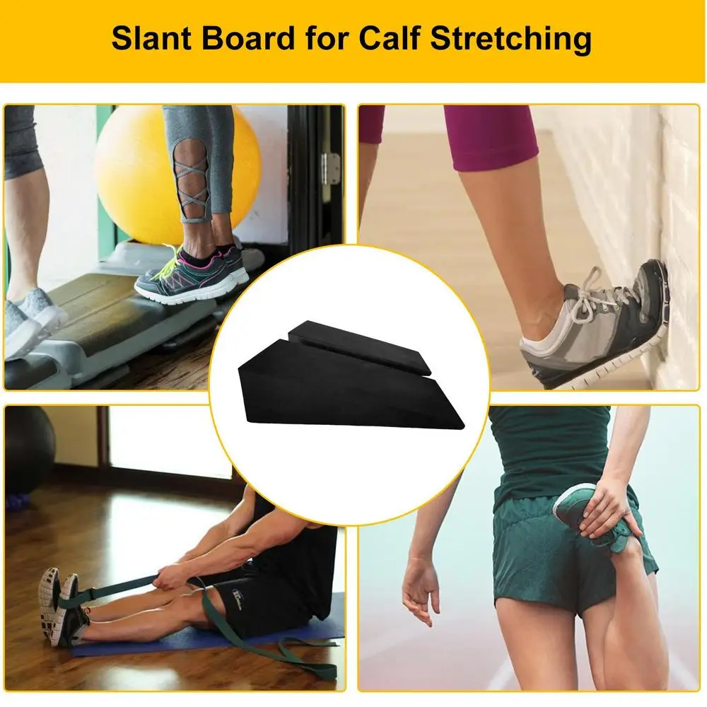 Description Picture 4 of itemFoam Slant Board For Calf Stretching Lightweight And Portable Non-slip Heel Elevated Squat Wedge Yoga Block Wedge