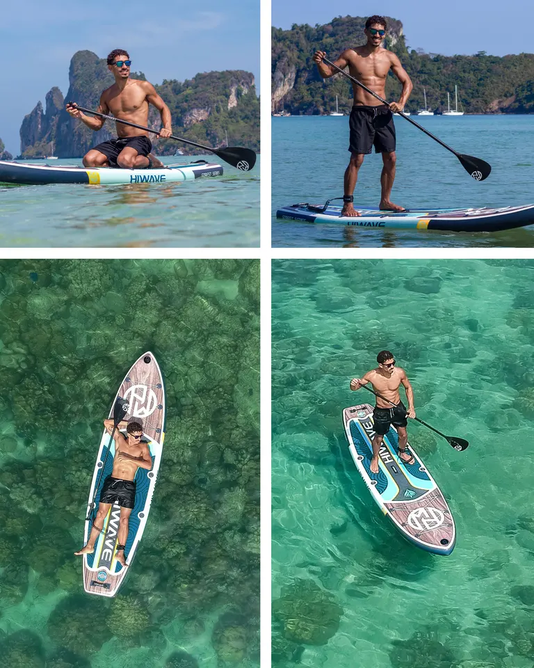 HIWAVE 防水インフレータブルパドル Sup ボード大人の立ち