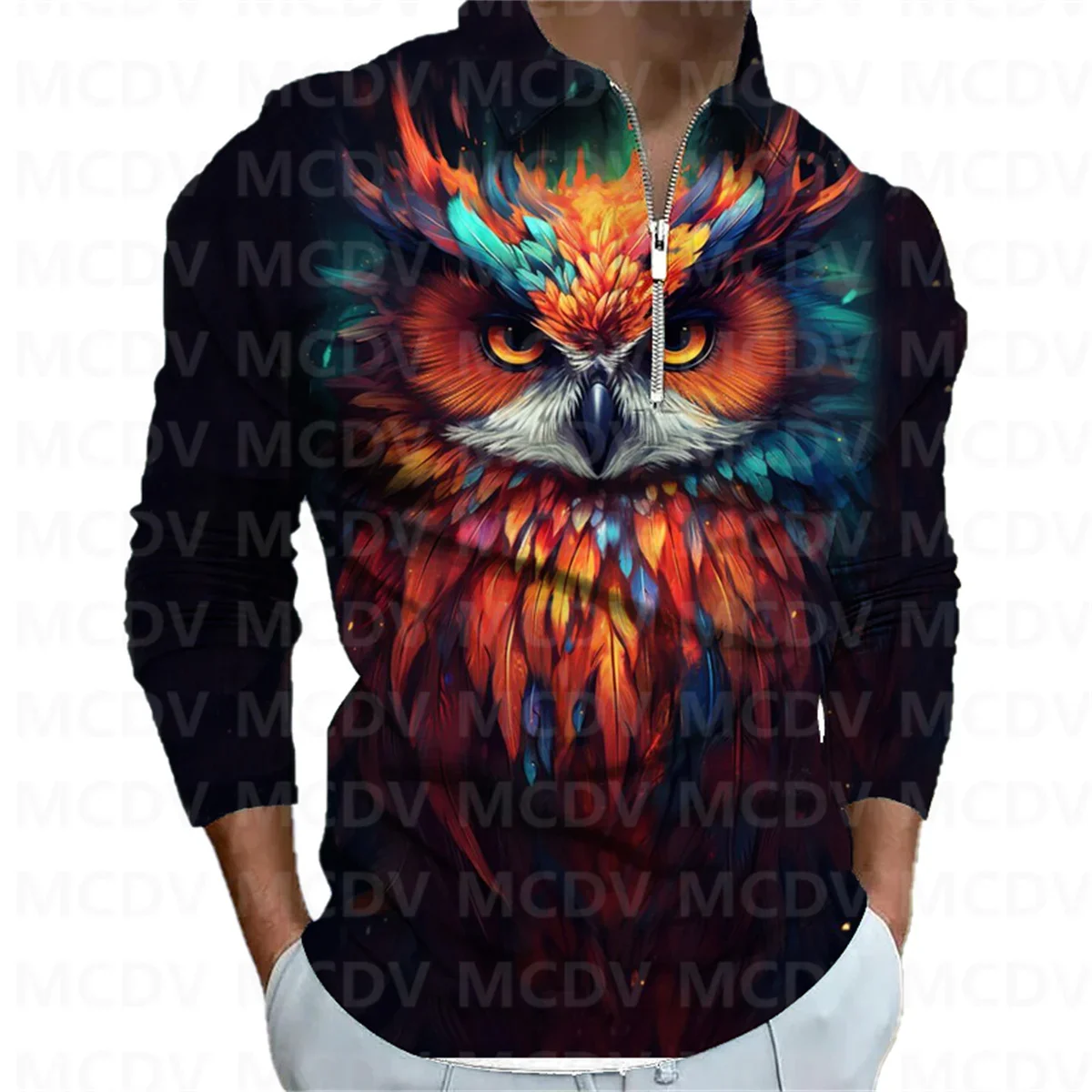 Рисунок 3 - Мужская рубашка-поло с длинным рукавом