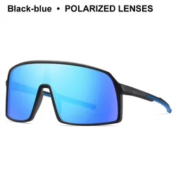 Enhanced UV400 Polarized Sports Sunglasses (Blue - blue lens)
