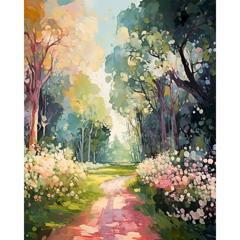 DIY Scenic Canvas Painting Kit - 60x75cm Hand-Painted Artwork