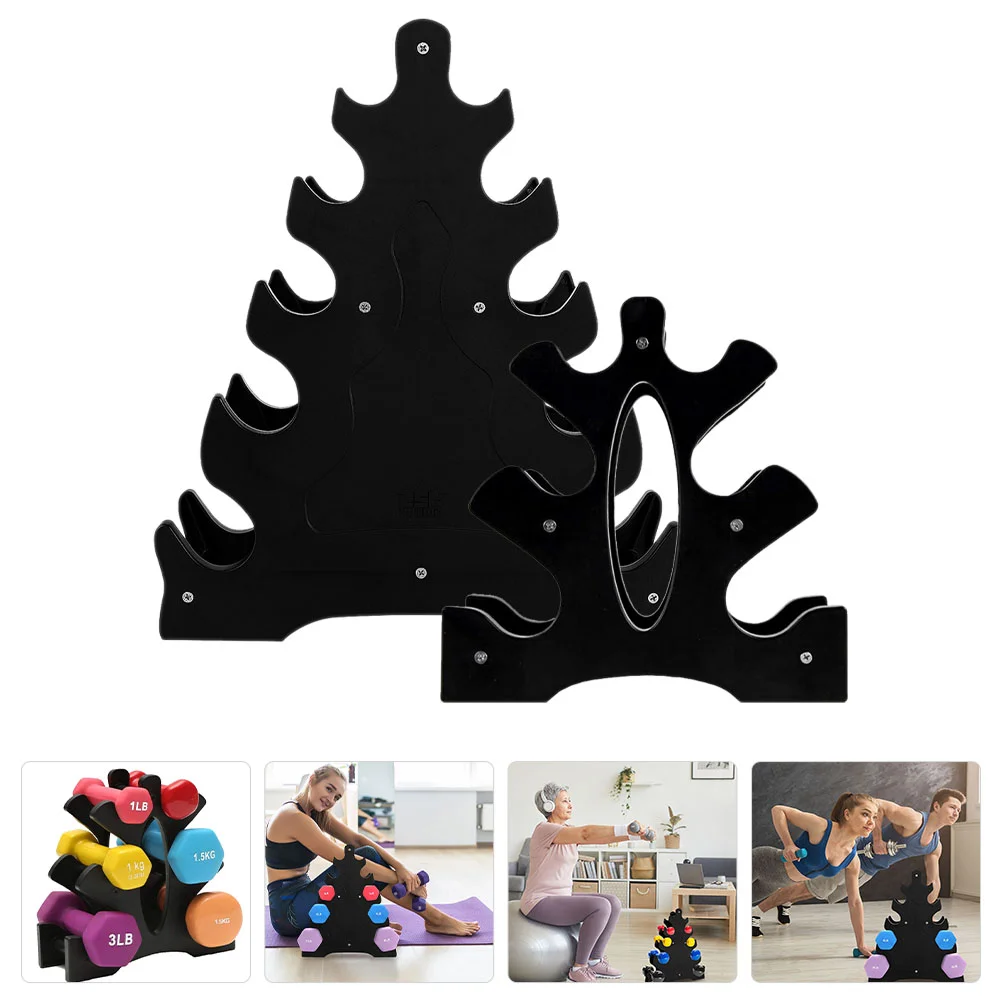 

2 Pcs Dumbbell Storage Rack Holder Plastic Weight Bells Accessories Gym Supply Bracket for Home Handle Fitness Show