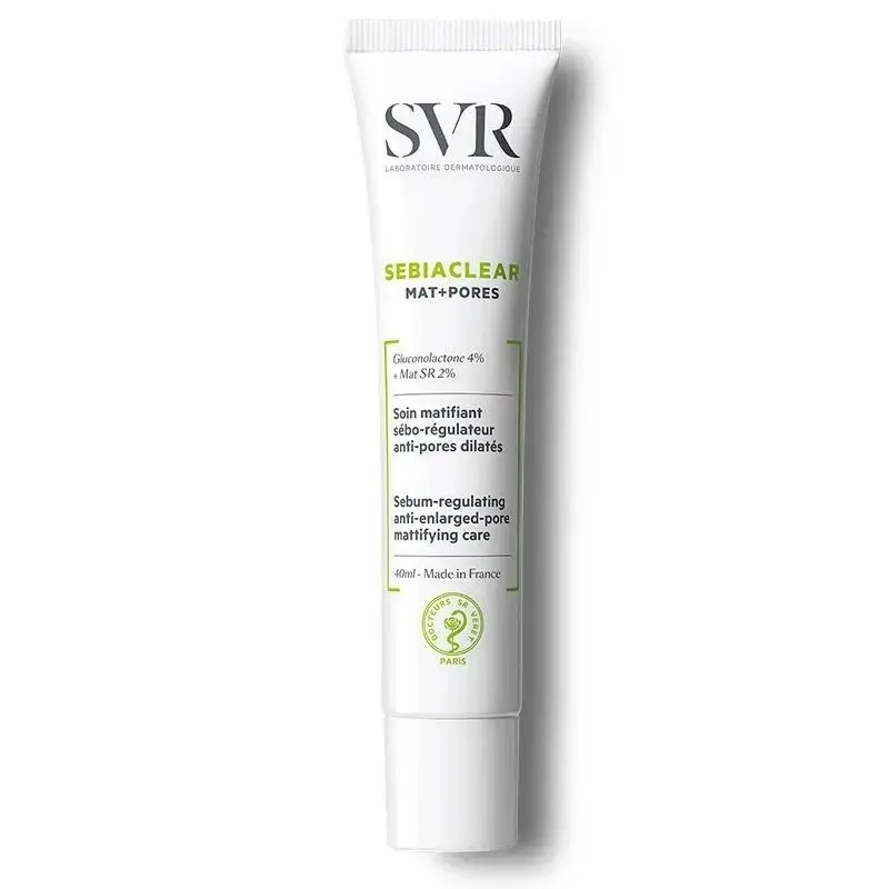 French Genuine 40ml SVR Mat+Pores CC Moisturizing Cream Repair Facial Pores Firming Acne Anti-aging Oil Control Cream Skin Caree
