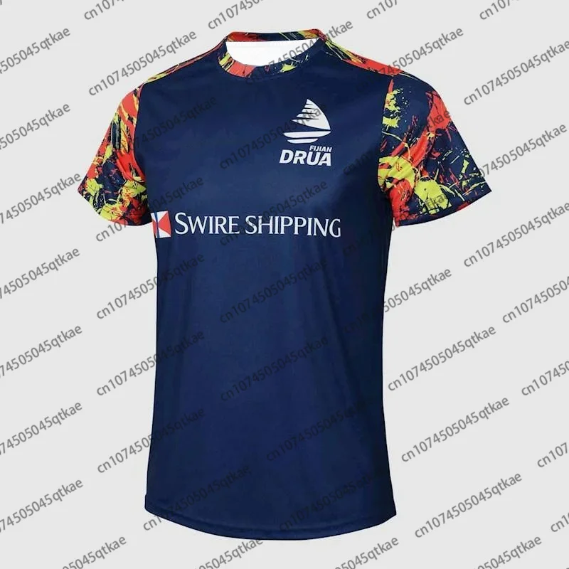FIJIAN DRUA Home Rugby Jersey America Football Tshirt Oversized Training Unisex Clothes Breathable Sport Quick Drying Tee