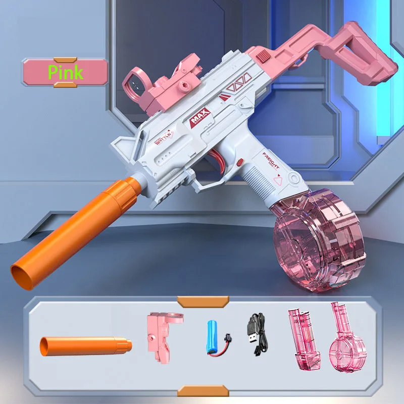 Fully Electric Water Gun Toy Swimming Pool Play Water Toy Outdoor Games High Pressure Gun Summer Toys for Kids Gift water guns water toy launcher