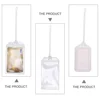 1 Set 100 Pcs PVC Luggage Loops Luggage Tag Worm Loops Straps (Transparent) 5