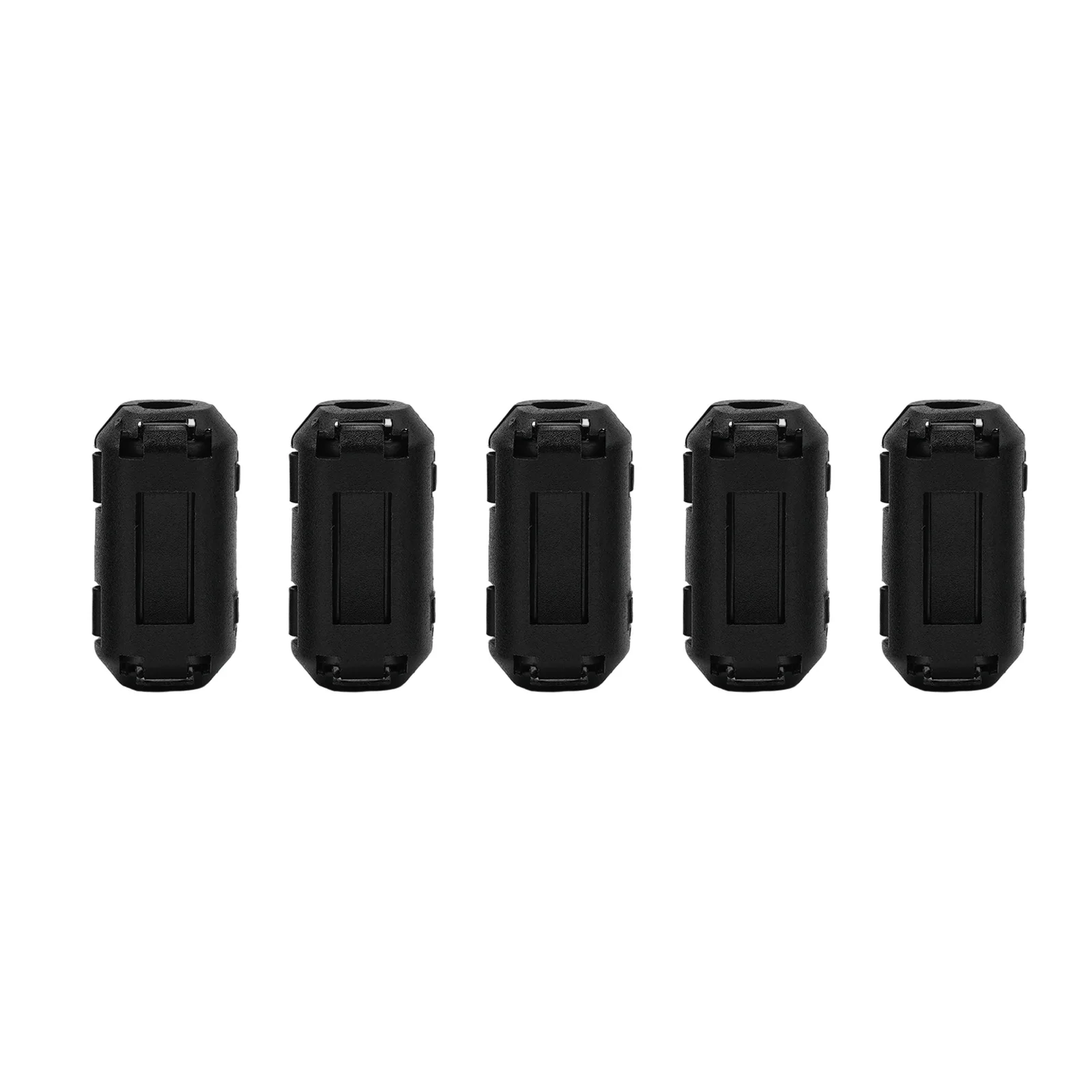 5Pcs 3.5/5/7mm Toroidal Core Ferrite Bead Clip Choke RFI Noise Filter Clip Noise Suppressor Filter Ring Wiring Cable Clamp Tools