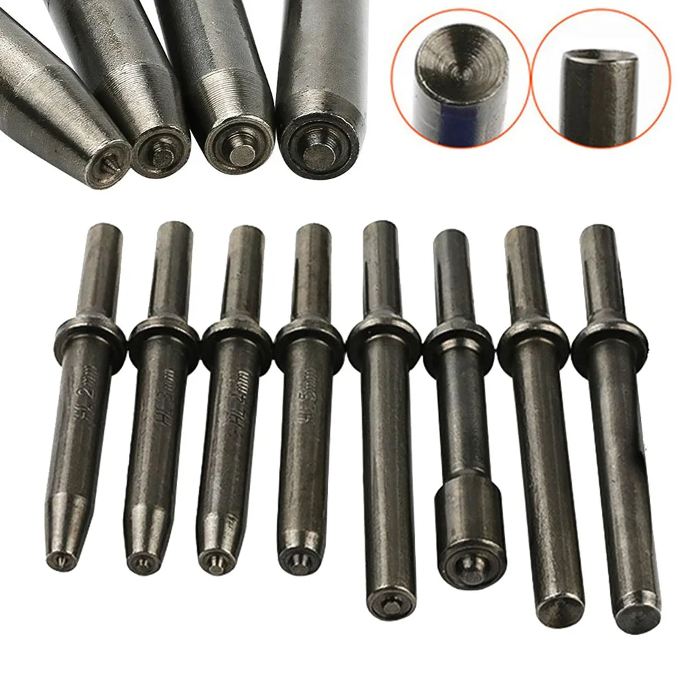 Rivet Gun 1PC Pneumatic Rivet Head Tools Semi Hollow Solid Rivet Head Pneumatic Hammer Impact Nut Tool Air Tools