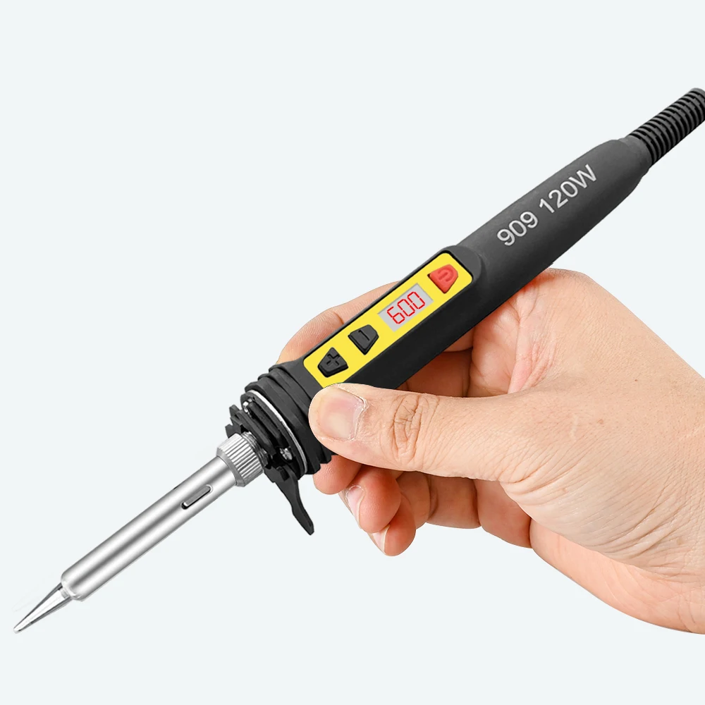 Soldering Iron 120W digital Repair Soldering Tool Set Dual Calibration Temperature 200-600C 907S