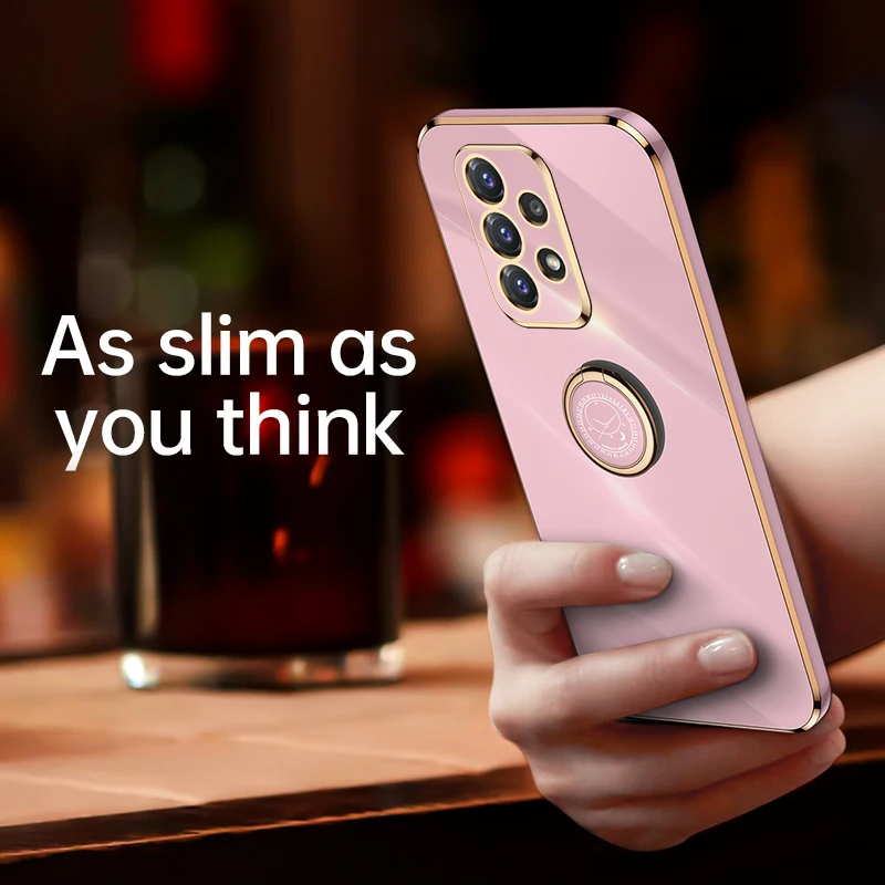 Luxury Silicone Back Cover with Plating Frame Design