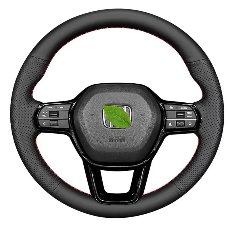 

Hand-Stitched Car Steering Wheel Cover Anti-Slip Leather Wrap for Honda Civic 11th CRV CR-V XRV Accord Interior Accedorios