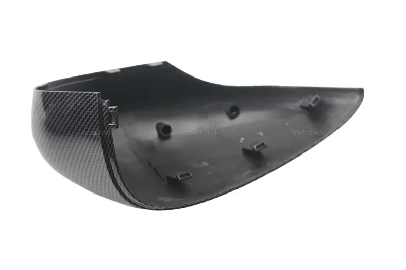 Ersatz-Rückspiegelabdeckung aus Kohlefasermuster oder schwarzem Rückspiegel, seitliche Flügel-Rückspiegelkappe, passend für Ford Fiesta MK7 2008–2019 – Detail 26