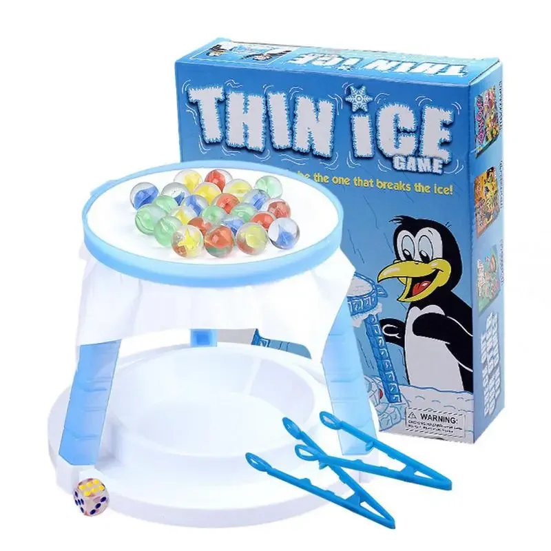 Thin ice game, second-generation ice breaking penguin game, brainpower hand eye parent-child competition, bead thin ice game 2
