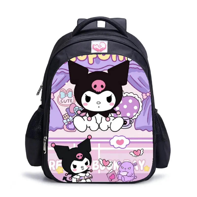 Школьные ранцы Kuromi для мальчиков и девочек, рюкзаки для учебников для женщин и подростков, дорожные студенческие рюкзаки для ноутбука