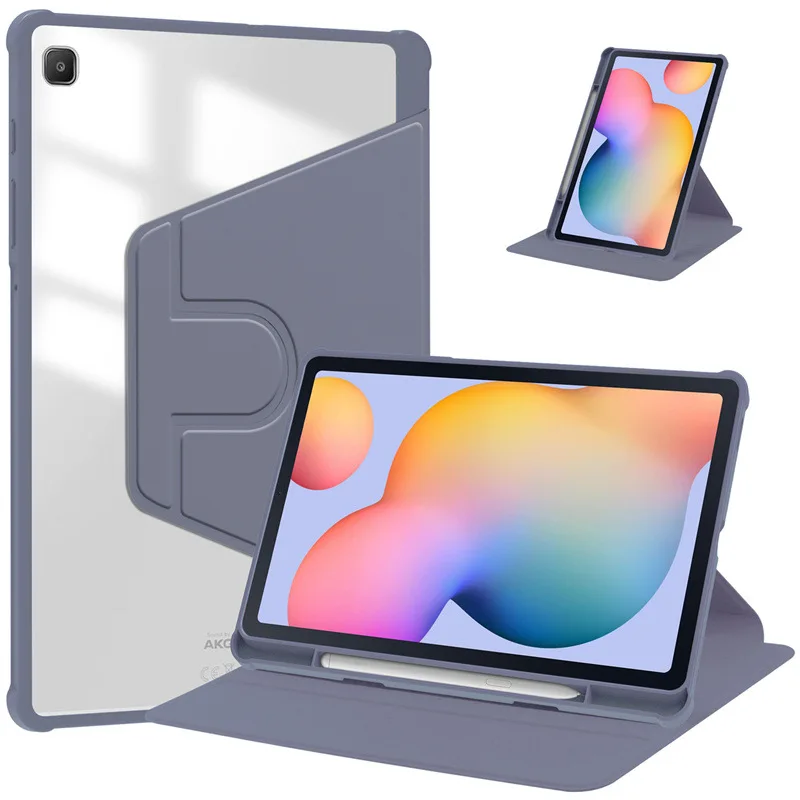 360 Rotating Smart Tablet Cover with Pencil Holder, 10.4-Inch