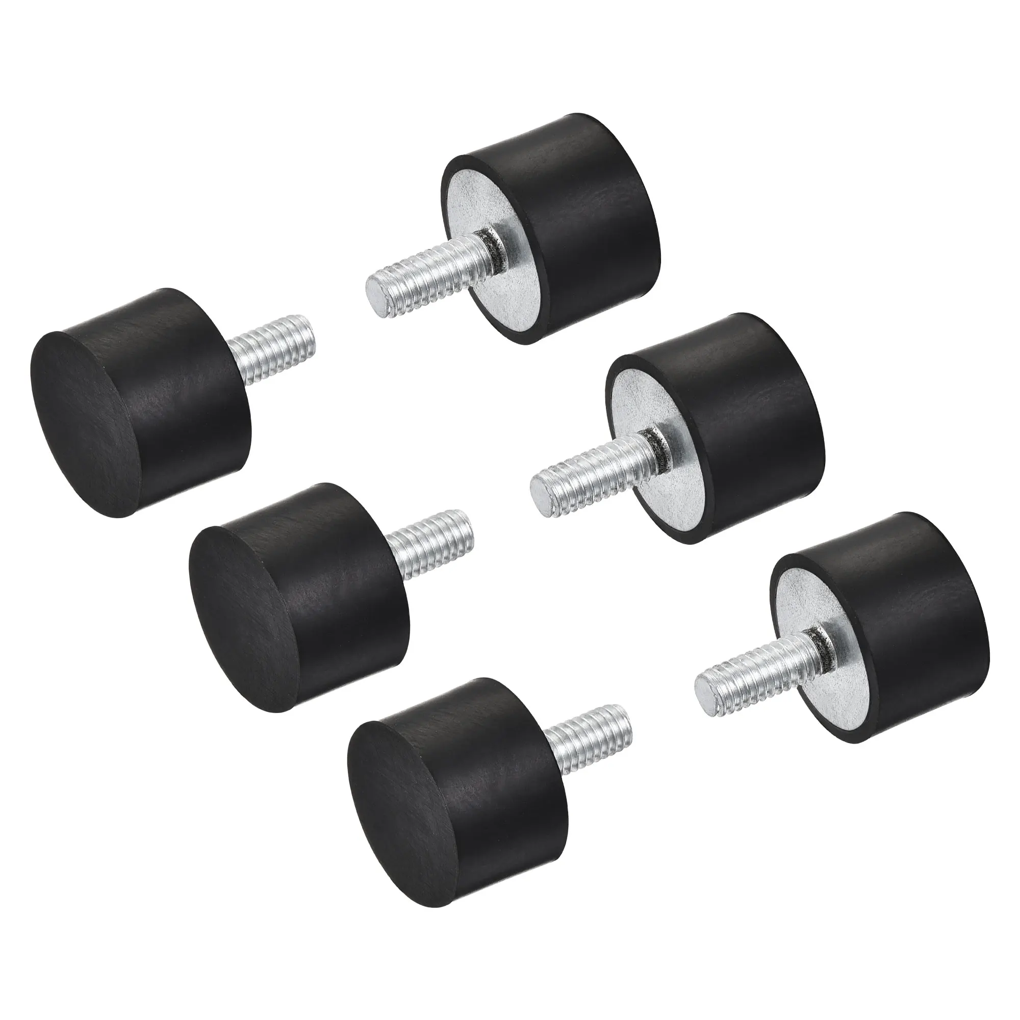 Hililand Support En Caoutchouc 4 Pièces M6 Supports En Caoutchouc Mâle Anti Vibration