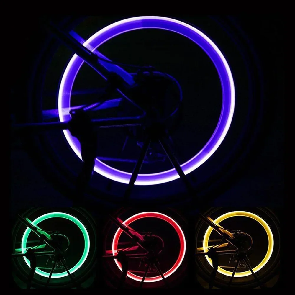 Description Picture 3 of item2PCS Bicycle Lights Motion Sensor LED Lights with Batteries for Road MTB Mountain Bike Tyre Tire Valve Cap Bicycle Accessories