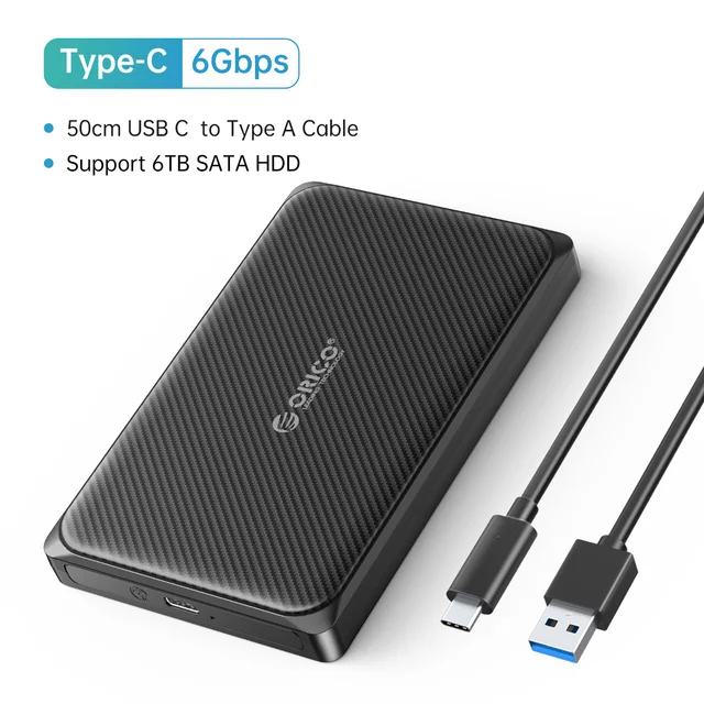ORICO Case 2.5 SATA to Type C USB3.1 Drive Enclosure for SSD Disk HDD Box Case Support UASP USB3.0 External Hard Disk|external hdd enclosure| hdd boxhdd enclosure - AliExpress