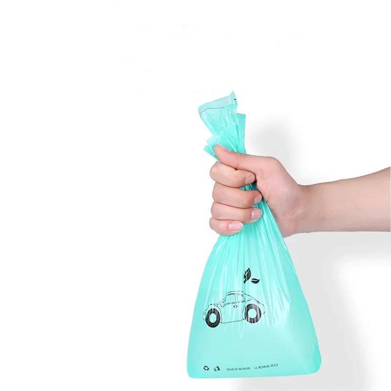 Car Trash Bag Creative Sticky Disposable Seat Back Storage Plastic Sack
