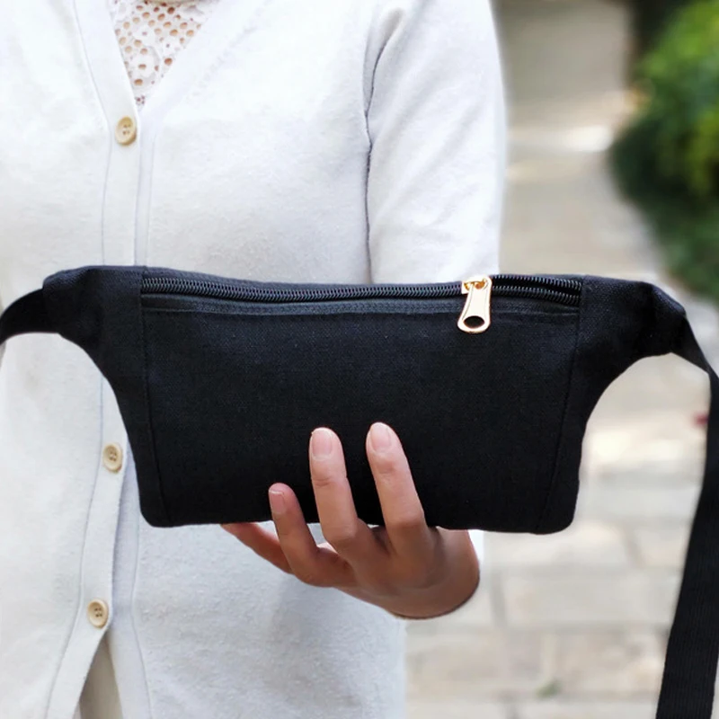 Fashion Fanny Pack Women Waist Pack Casual Chest Crossbody Bags Travel Belt Bag Female Canvas Causal Sport Shoulder Bag Purse