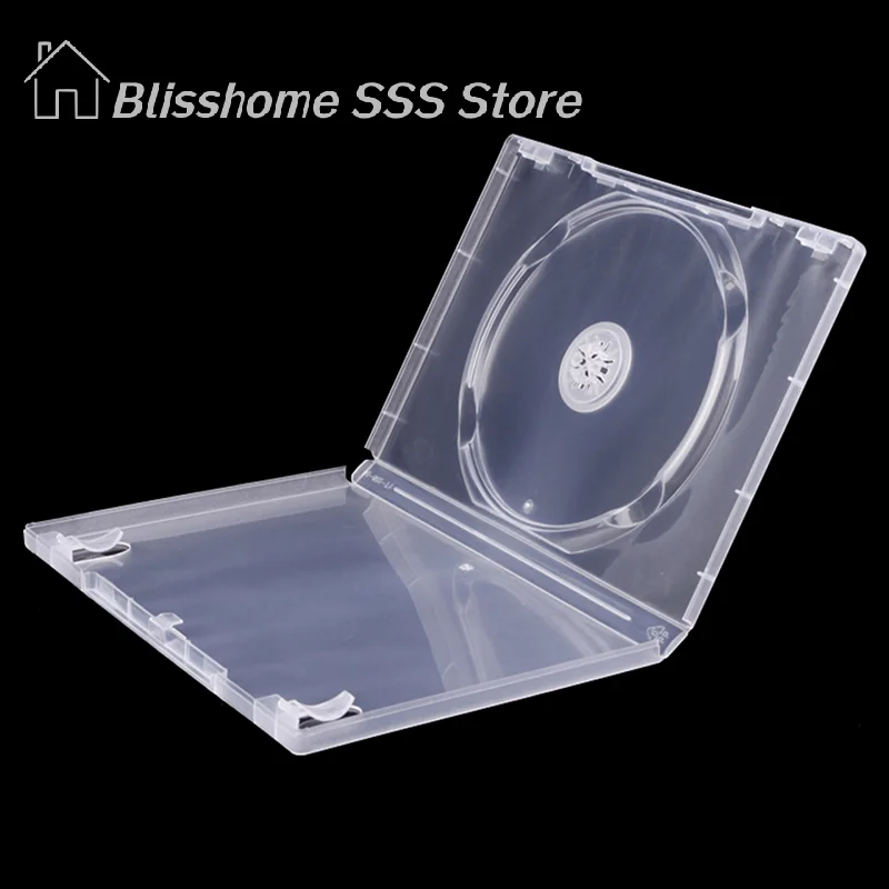 【S】투명한 바닥 CD 상자 빈 CD 케이스 PP 플라스틱 밀키 투명 CD 케이스 CD 케이스 용량 1디스크 고품질 내구성