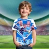 Classic Norwegian Haaland 3D Printed Pattern Kids Adult Men's Sports Shirt T-shirt Summer Football Fan Fashionable High-Quality 5