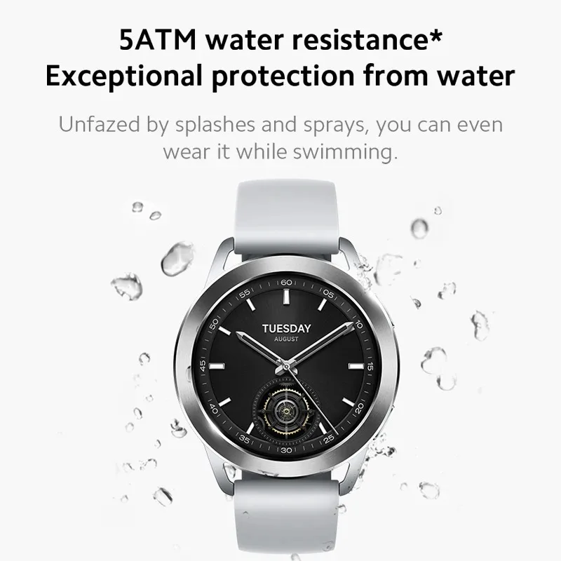 Xiaomi Watch S3 1.43"large AMOLED display Supports 150+sports modes Supports Bluetooth  phone call World Premiere Global Version 5