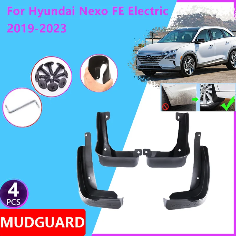 

Car Fenders for Hyundai Nexo FE 2019~2023 2020 2021 2022 Electric Wheels Mud Flap Rear Mudguards Splash Guards Covers Accessorie
