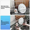 Drop in Kitchen Sink, Stainless Steel Topmount Single Bowl Kitchen Sinks Workstation with Pull-out Faucet, －31" x 19" x 9"（Gray） 5