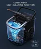 ecozy Portable Countertop Ice Maker Machine, 9 Ice Cubes in 6 Minutes, with Ice Bags, Scoop, and Basket for Kitchen 4
