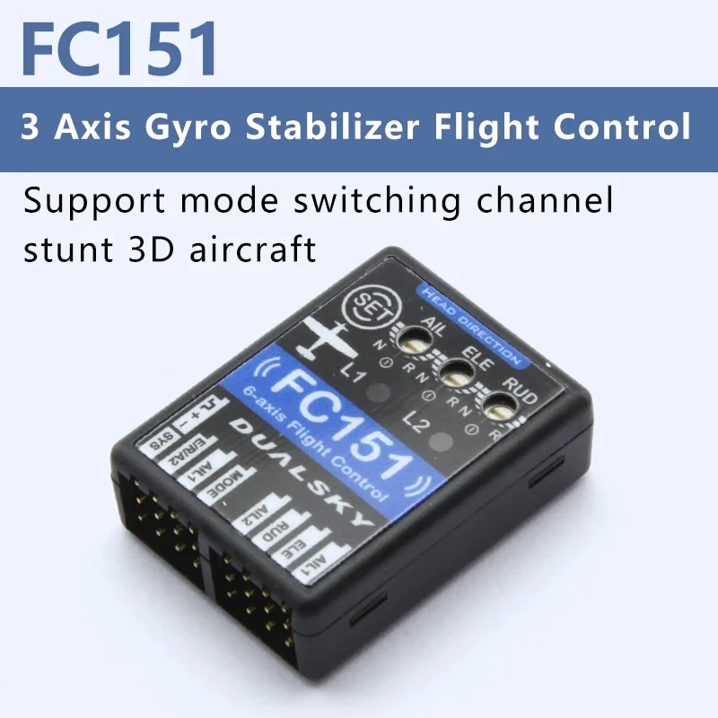 DUALSKY FC151 Gyroscope 3 Axes Contrôle de Vol pour Avion RC