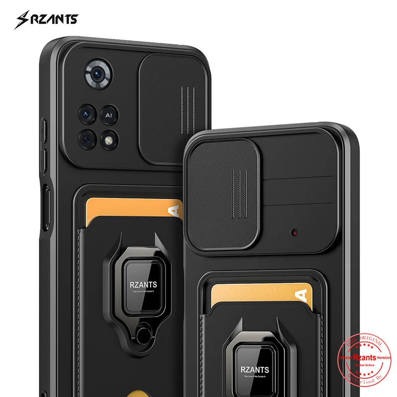 

Rzants For Xiaomi POCO X4 PRO Case [Bison] Push-pull Magnetic Card Pocket Phone Case