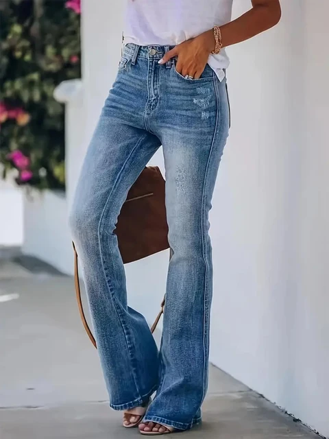 Jeans Haute pour Femme, Pantalon en Denim, Vêtement Chaud, Nouvelle Collection 3