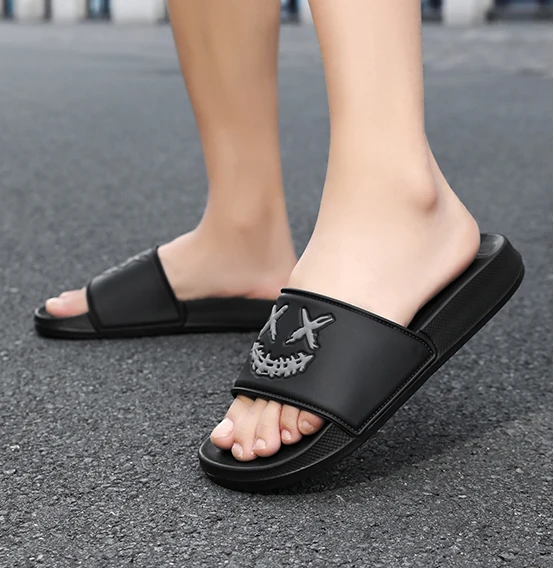 Herren-Hausschuhe Geräuscharme EVA Weiche Outdoor-Strandpantoletten Flache Sandalen Rutschfeste Weiche Flip-Flops Herrenschuhe Dicke Sohle Rutschfest – Detail 7