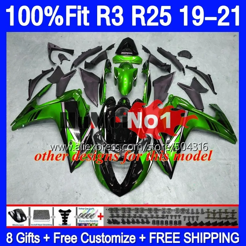 YAMAHA YZF-R3 YZFR25 YZF-R25 R 3 25 168MC.21 광택 블루 YZFR3 YZF R3 R25 19 20 21 22 2019 2020 2021 2022 페어링