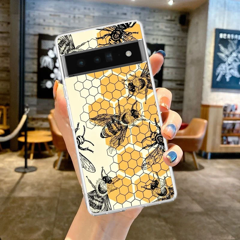 Bee Honey Soft TPU Clear Phone Case