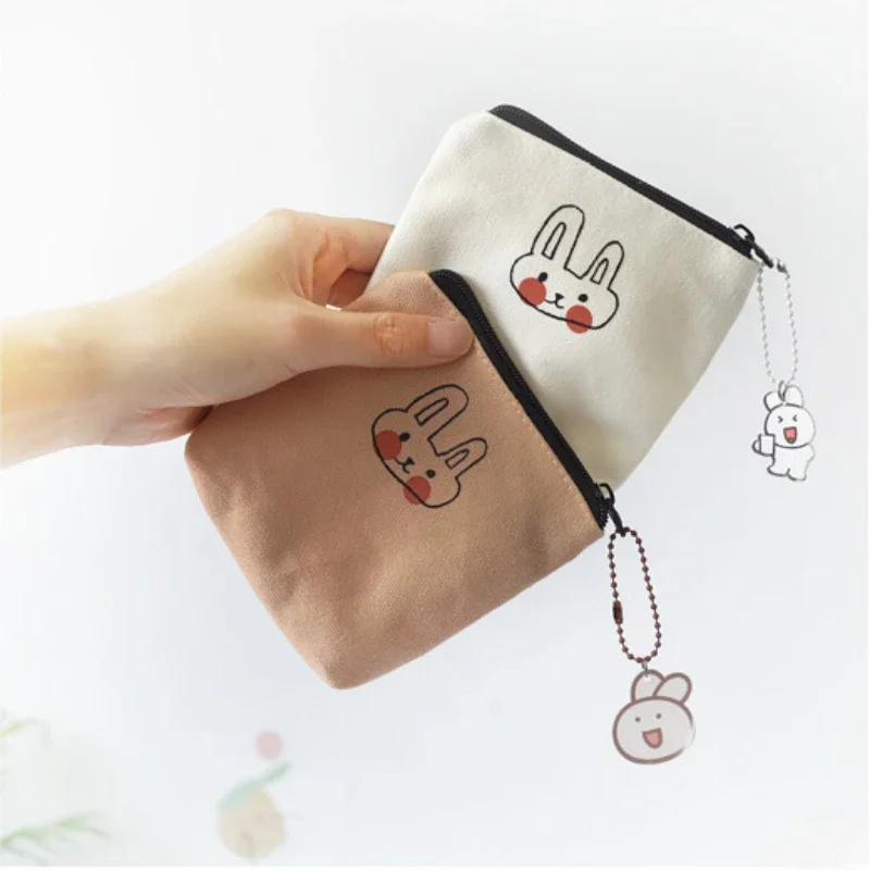 Cute Rabbit Coin Bag Purse Small Money Wallet Pouch Korean Rabbit Pendant Random Napkin Sanitary Pad Towel Organizer Storage Bag