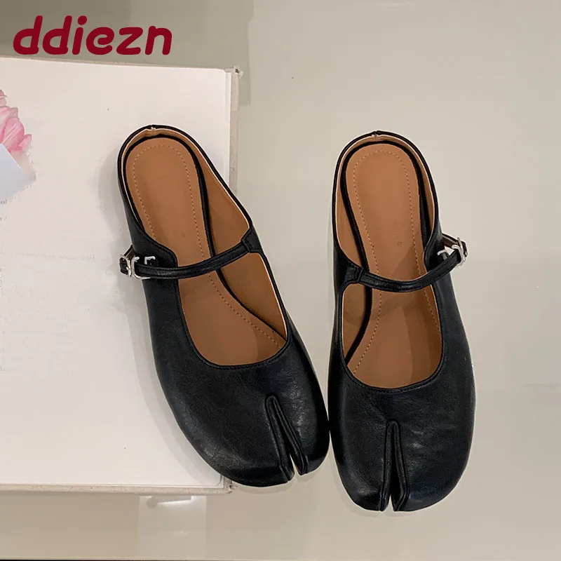 Mary Jane – Ballerines Plates Pour Femme Avec Sangle à Boucle, Style Rétro Et Simple | Chaussures Fermées Talon Bas, Pour Soirée, Bureau Ou Quotidien, Confortables Et élégantes