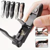1-piece Nail Clippers for Men with Catcher -Sharp Heavy Duty Self-Collecting Nail Cutters with Ergonomic Lever Keep Fingernails 1