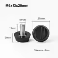 M6x13x20mm