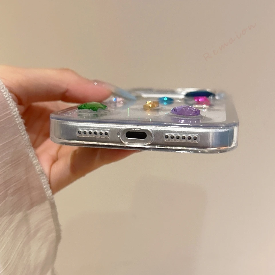 3D Diamond Bling Glitter Phone Case - Shockproof Protector Cover
