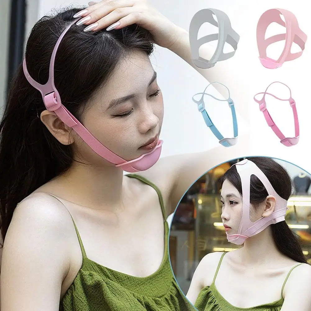Adjustable Anti Snore Chin Belt Strap For Adults Children Mouth Breathing Correction Elastic Band Improve Sleeping Care Tool 2