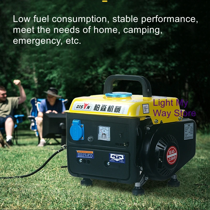 Small 750w Gasoline Generator Portable Portable 220v Home And Outdoor