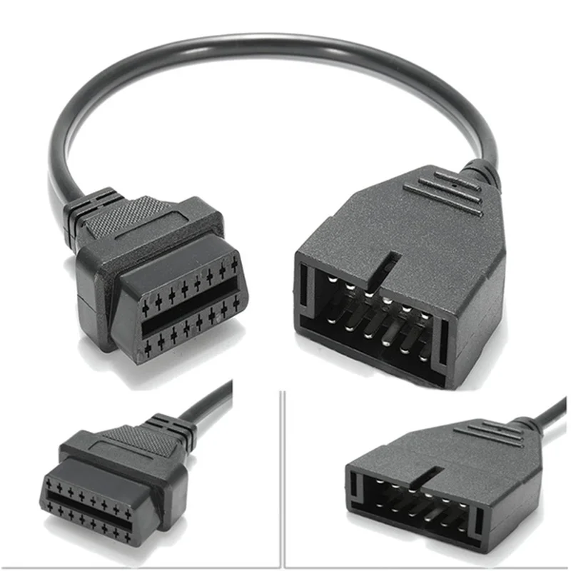

GM 12 Pin To OBDI OBDII 16 Pin Connector Adapter Car Motor Diagnostic Tool Cable