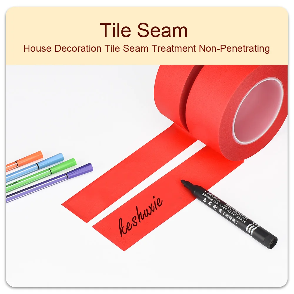 Textured Beautiful Paper Tape Red Heat-Resistant Masking Car Spray Painting Art Sketching Decoration Wedding Scenery Exterior 6